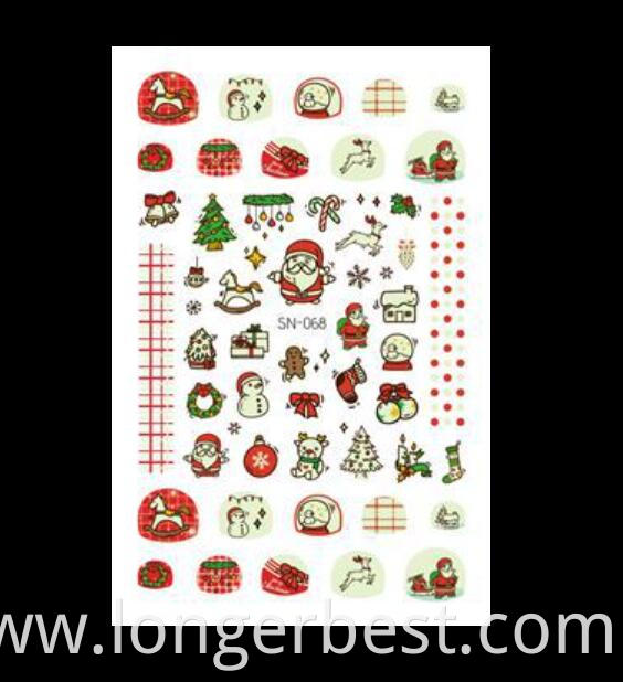 Xmas 3d Nail Sticker068 Jpg